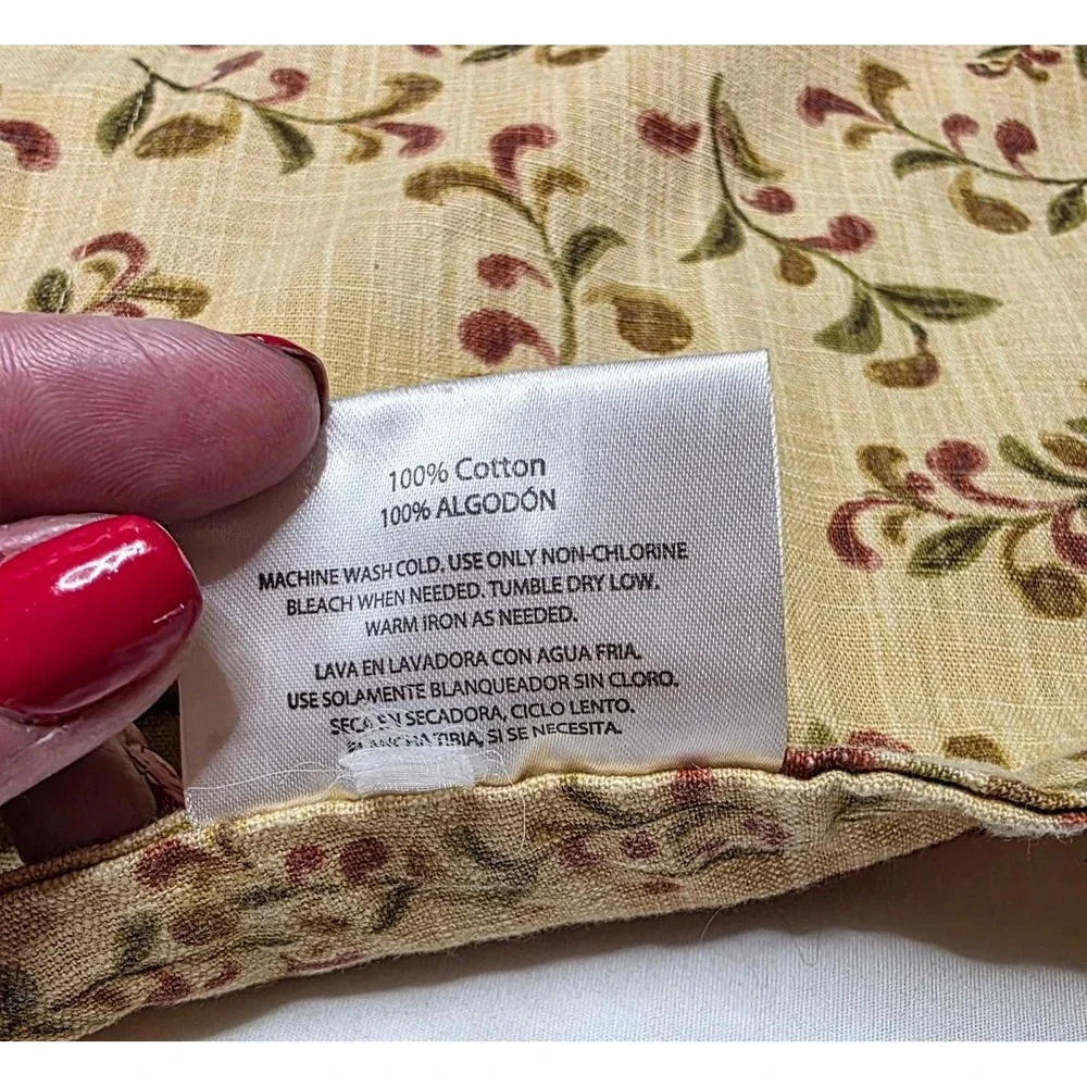 Better Homes and Garden Tuscan Retreat Valance Reversible Cotton 40